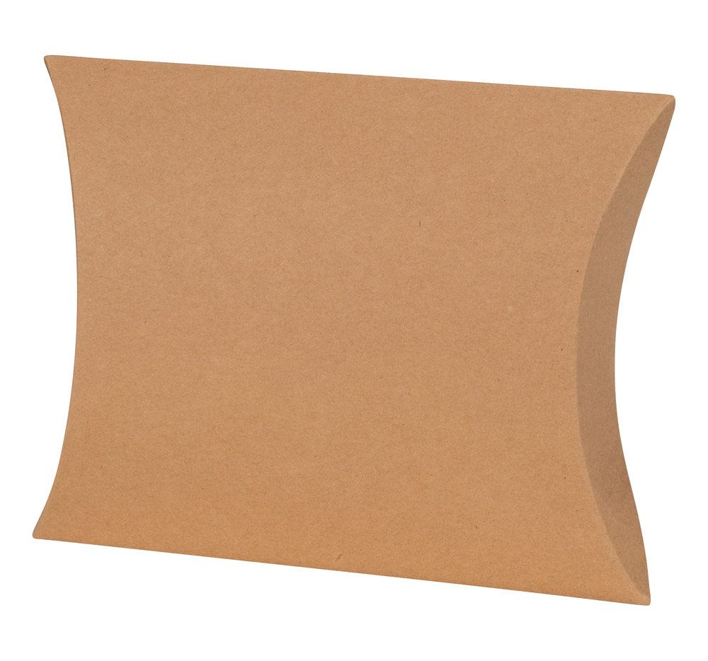 Pillowbox Kissenverpackung natur 150 x 145 x 40 mm, VE 50 Stk.