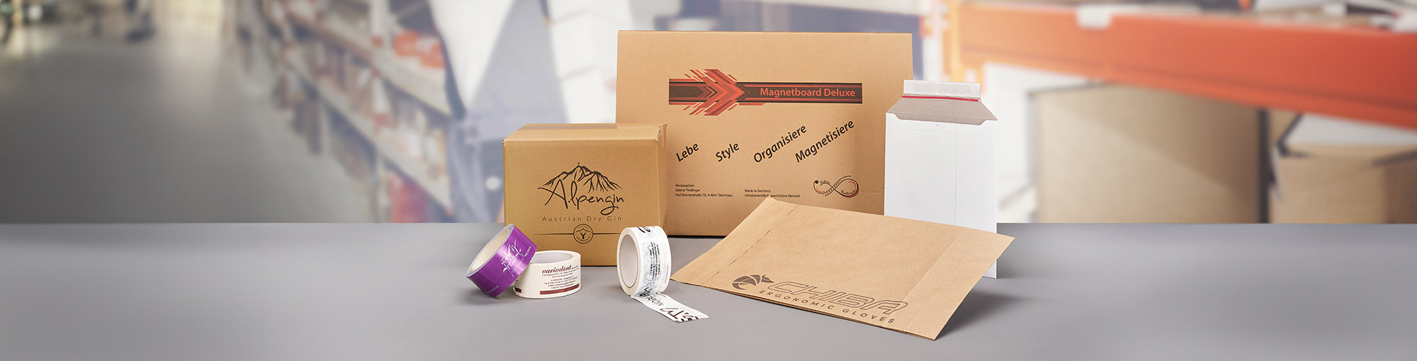 Versandverpackungen mit Druck bei Europack im Onlineshop kaufen