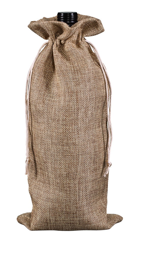 Jute-Flaschenbeutel 140 x 350 mm natur