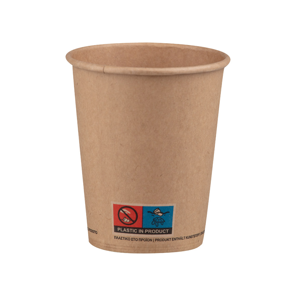 Kaffeebecher 0,2 l, Kraftpapier + PE-Laminierung